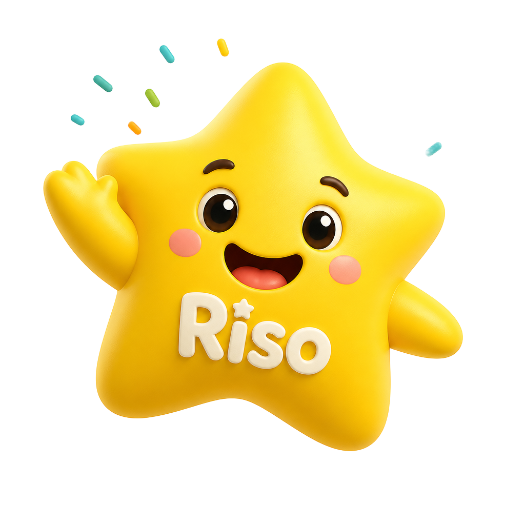 Riso, o mascote da MR Club Kids
